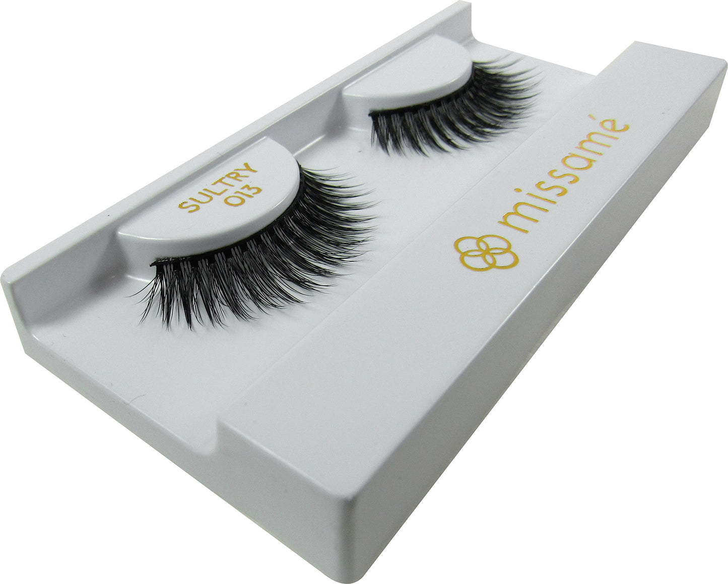 Missamé SULTRY Deluxe Beauty False Eyelashes Set, Handmade Lashes with Premium Synthetic Fibers, Black, 3 Pairs of Strip Lash