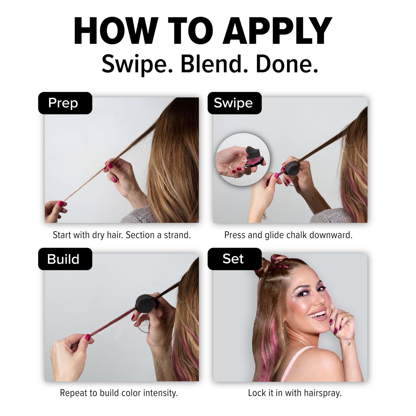 Splat Hair Chalk |Lemon Lime| Temporary Hair Color