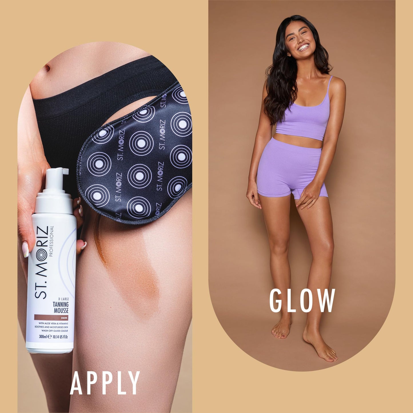 St Moriz Velvet Self Tanning Mitt - Reusable Self Tanner Applicator Glove For Even Self Tan Coverage & Streak Free Finish - Use with Any Self Tanner