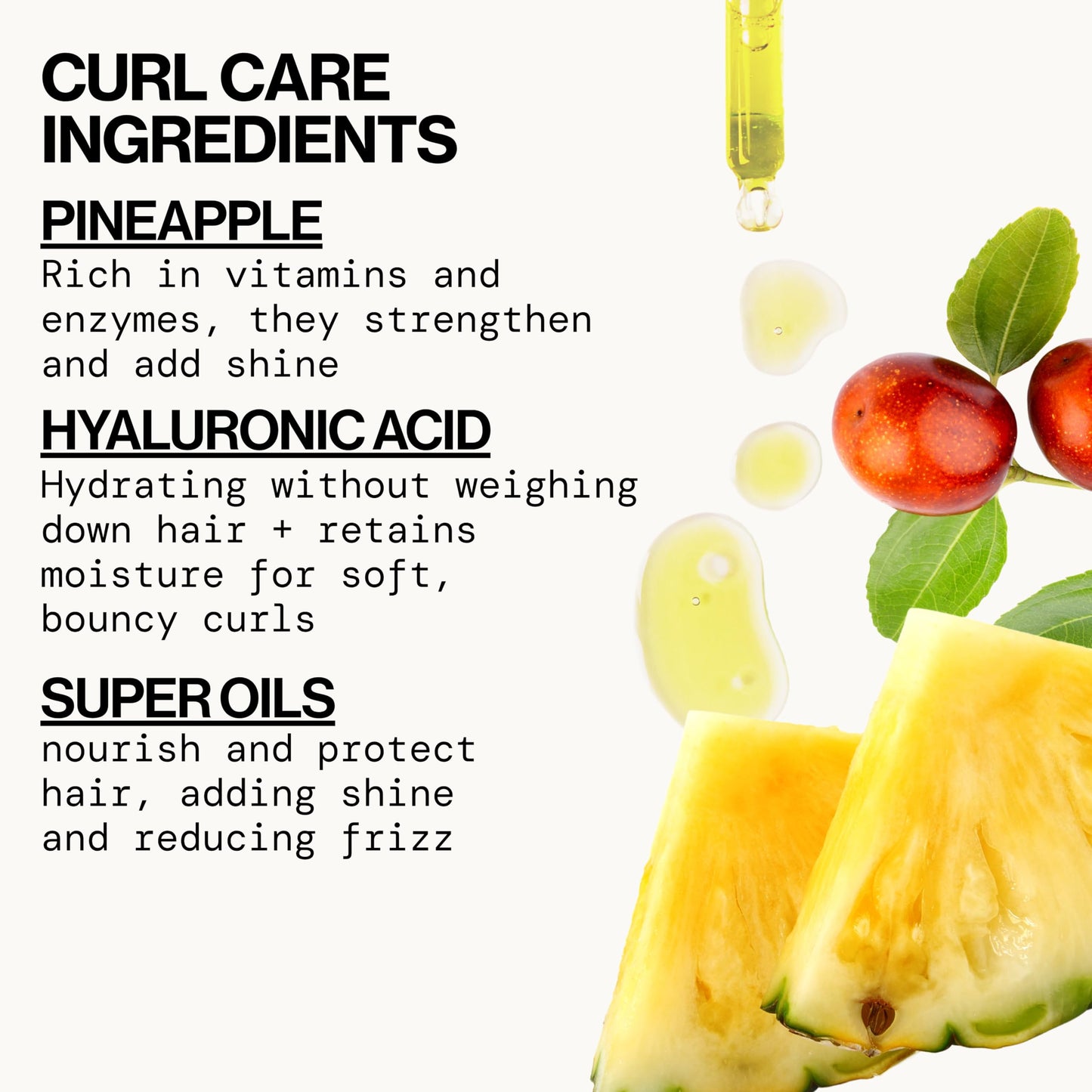 Pacifica Beauty, Pineapple Curls Defining Natural Conditioner, For Curly, Coily and Textured Hair Types, Pineapple Scent, Sulfate Free and Silicone