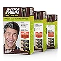 Just for Men Control GX Grey Reducing Shampoo, Gradual Hair Color with Keratin for Stronger Thicker and Healthier Looking Hair, 4 Fl Oz - Pack of 3