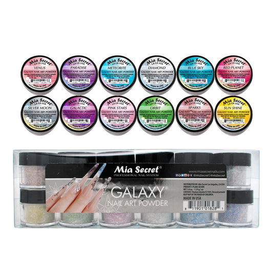 Galaxy Nail Art Powder Collection (12PC) Beauty & Personal Care Mia Secret