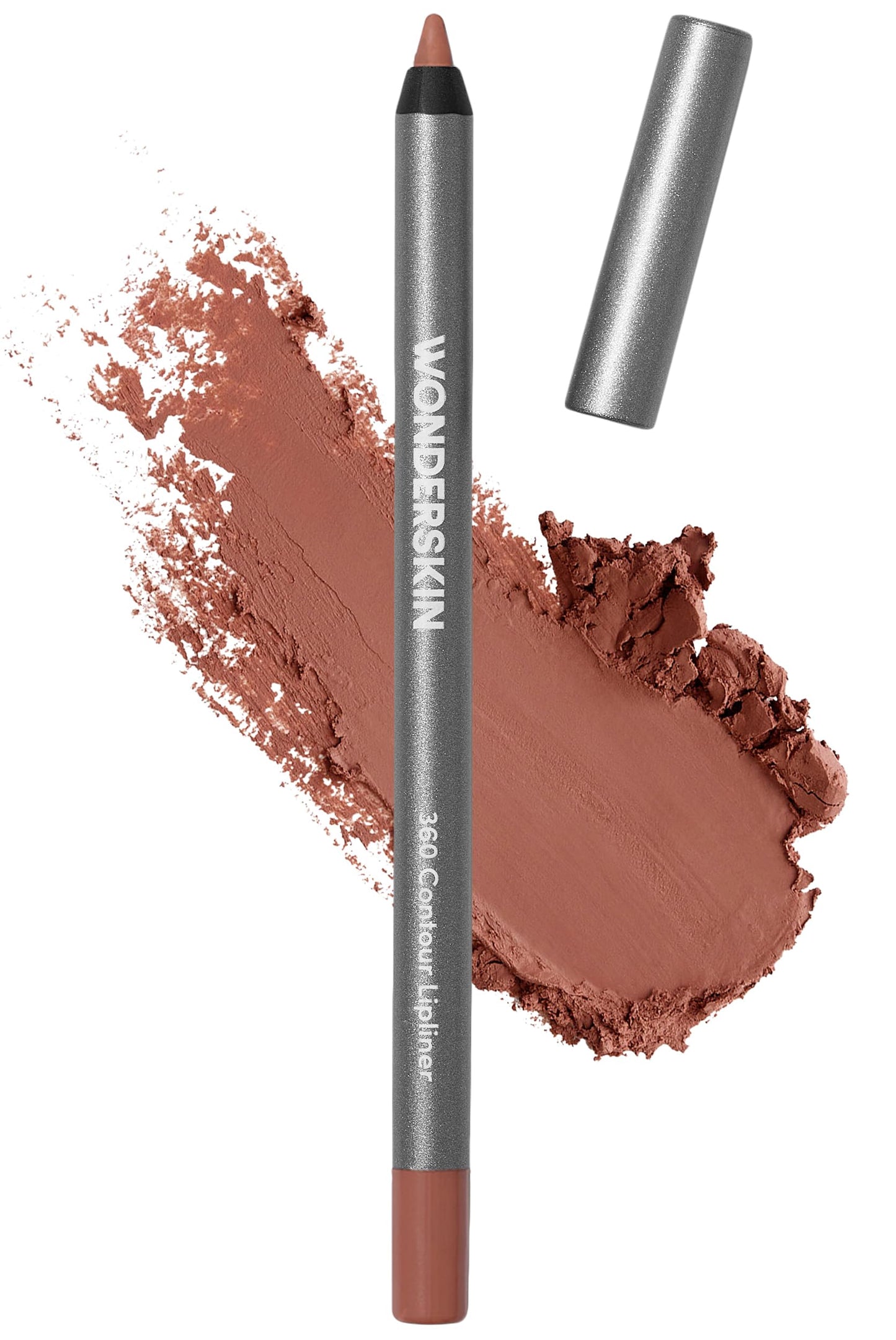 Wonderskin Lipliner Pencil - 360 Contour Lipliner, Long Lasting, Sharpenable, Waterproof and Transfer-Proof Brown Lip Liner Pencil (Saddle) Beauty and Personal Care Wonderskin Default Title