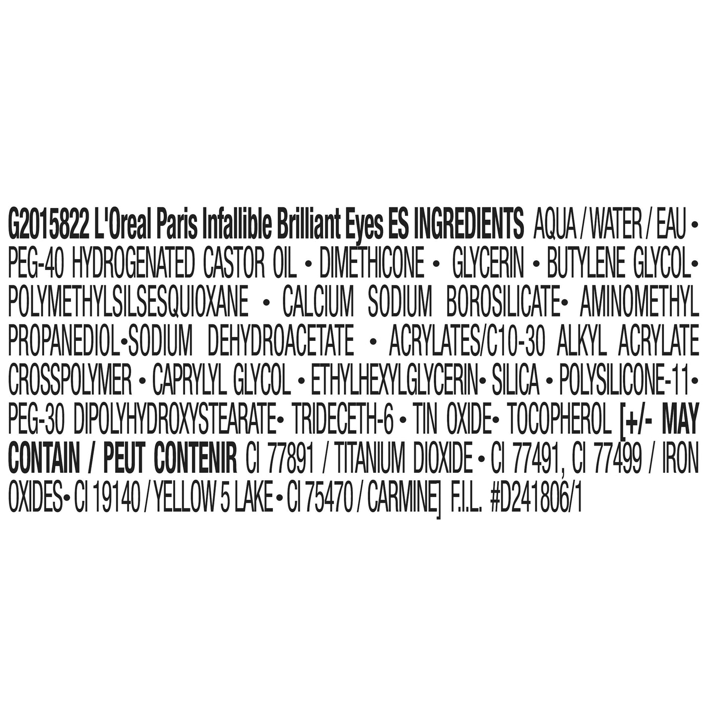 L'Oreal Paris Brilliant Eyes Shimmer Liquid Eye Shadow, Longwearing Lasting Shimmer, Crease Resistant, Flake-Proof, Precision Applicator, Quick Dry