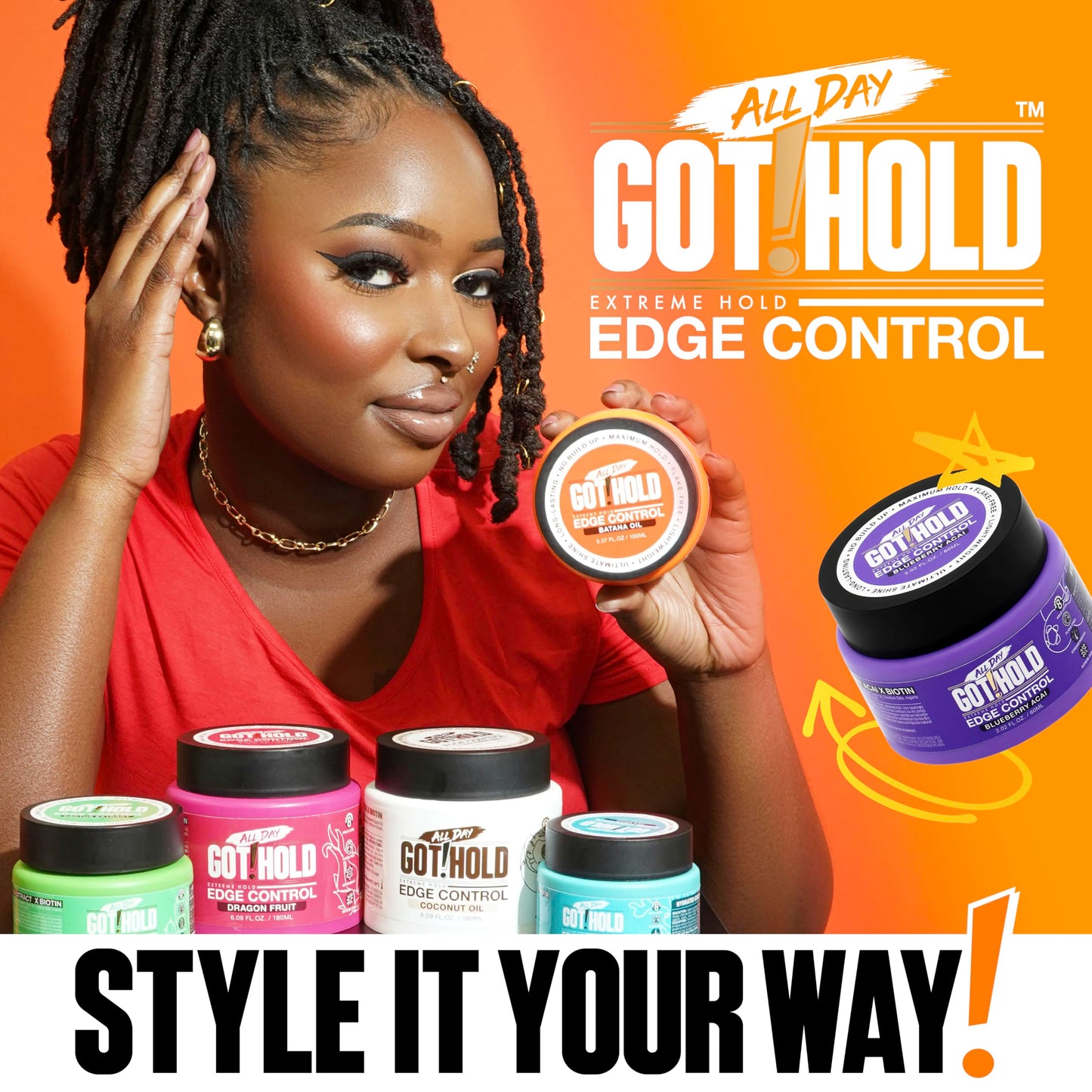 ALL DAY GOT HOLD Extreme hold Sea Moss Edge Control 2.02 fl.oz/60ml