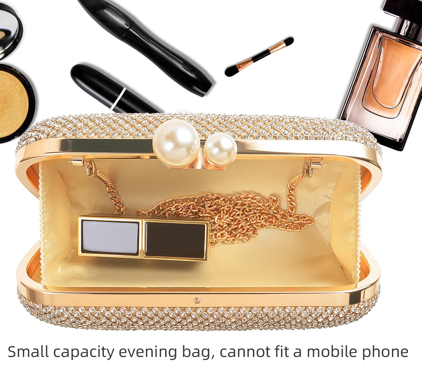 Sumnn Crystal Evening Clutch Woman Evening Bag For Party and wedding