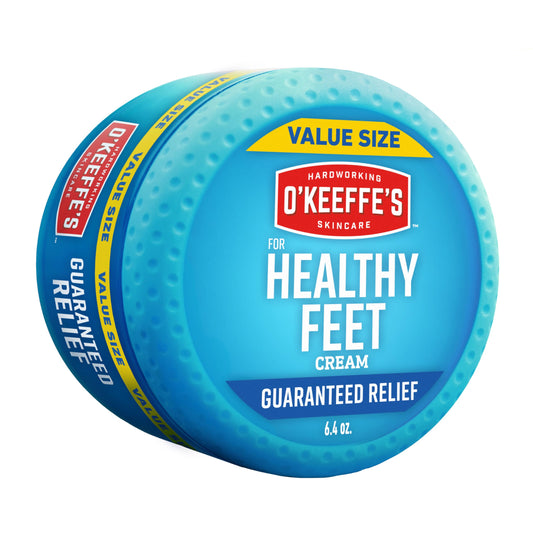 O'Keeffe's for Healthy Feet Foot Cream - 6.4 oz Jar (1 Pack) - Guaranteed Relief for Extremely Cracked, Dry Feet, Repairing Skincare, Instantly Boosts Beauty & Personal Care O'Keeffe's