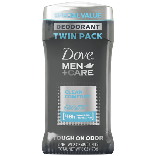 Dove Men+Care Deodorant, Twin Pack, Clean Comfort 48 Hour Protection Beauty and Personal Care Dove