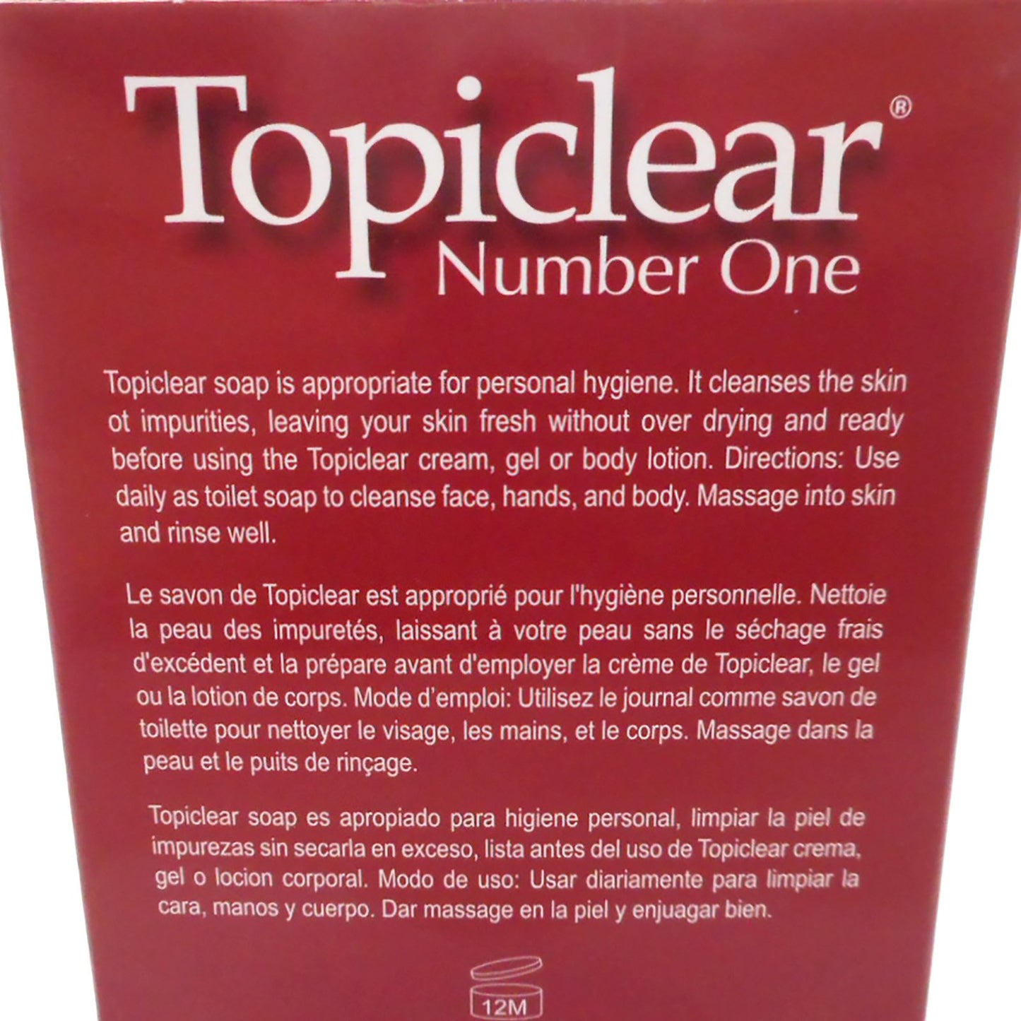 Topiclear Number One Black Soap - 3.5Oz