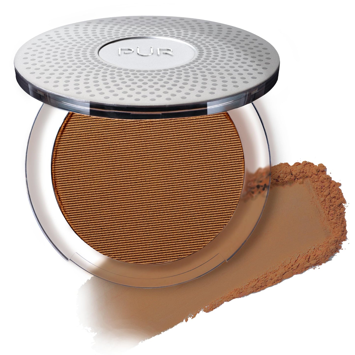PUR Beauty 4-in-1 Pressed Mineral Makeup Powder Foundation with SPF 15 - Concealer & Finishing Compact Pressed Powder for Face - Buildable Medium