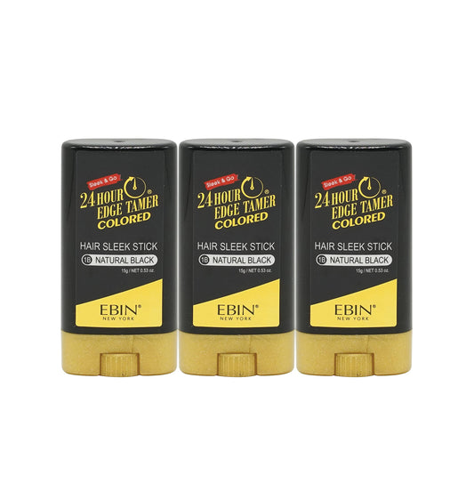 EBIN NEW YORK 24 Hour Colored Sleek Stick - Instant Gray Root Coverage, Strong Hold Hair Color Stick for Men & Women, No Flaking, No Residue, All Hair