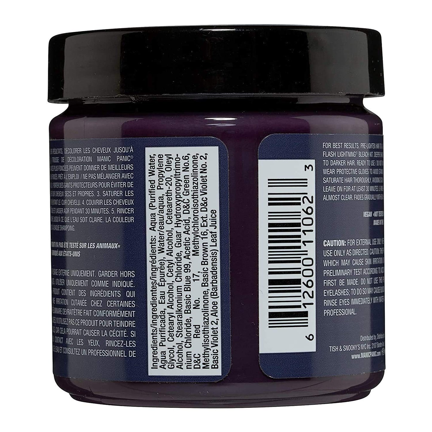 MANIC PANIC Classic Dark Star Semi Permanent Hair Color - Deep Grey Hair Dye for Women & Men That Lasts 4-6 Weeks - Vegan, Ammonia & Cruelty-Free