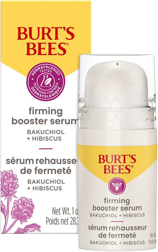 Burt's Bees Firming Collagen Face Serum, Natural Origin Retinol Alternative Improves Skin Texture & Supports Anti-Aging, with Bakuchiol, Lightweight