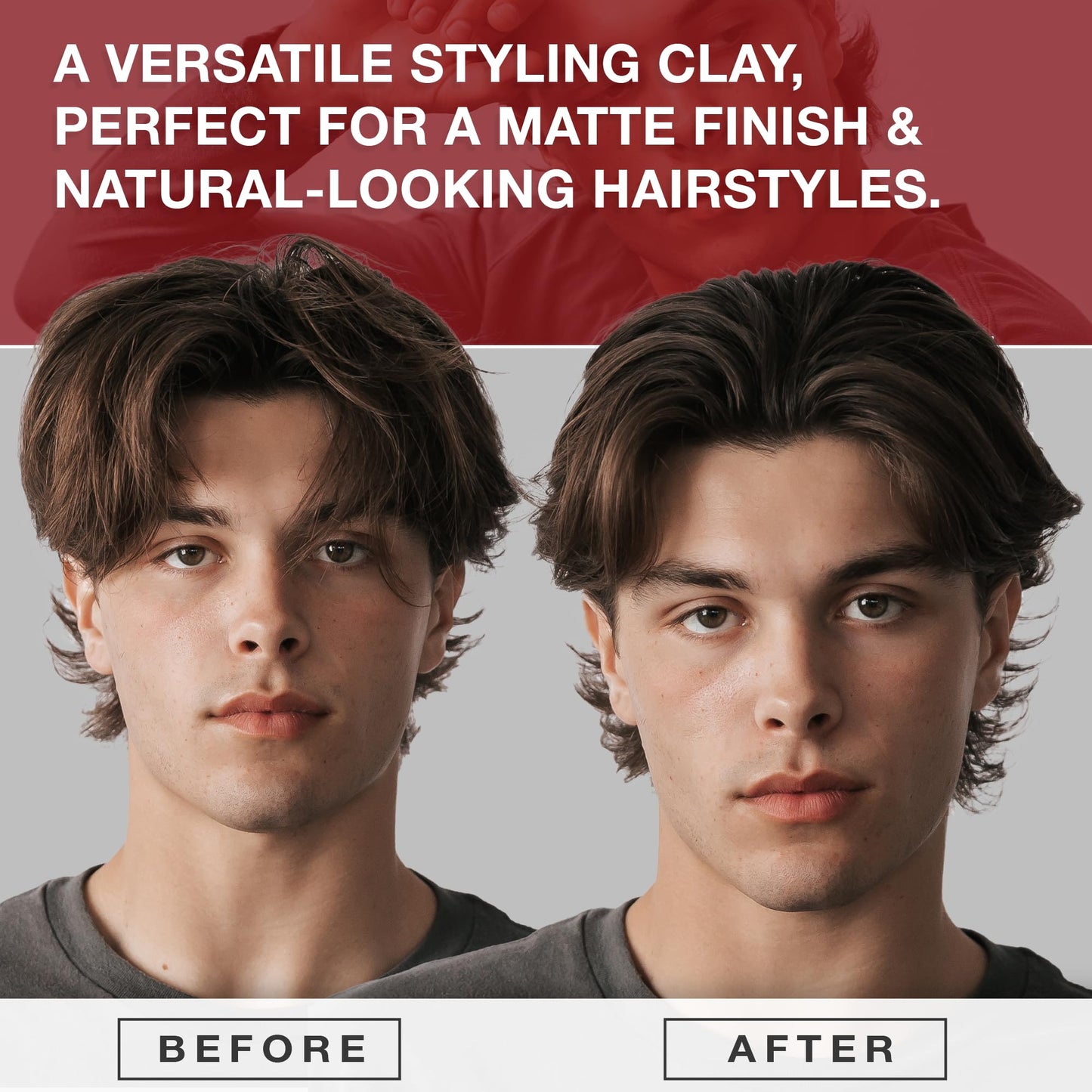 CRVFT Hair Clay 2oz | Medium Hold/Zero Shine Matte Finish | Add Volume & Texture | Ideal for Textured, Short & Medium Styles | Reworkable | [High