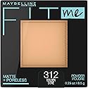 Maybelline Fit Me Matte + Poreless Pressed Face Powder Makeup & Setting Powder, Golden, 1 Count