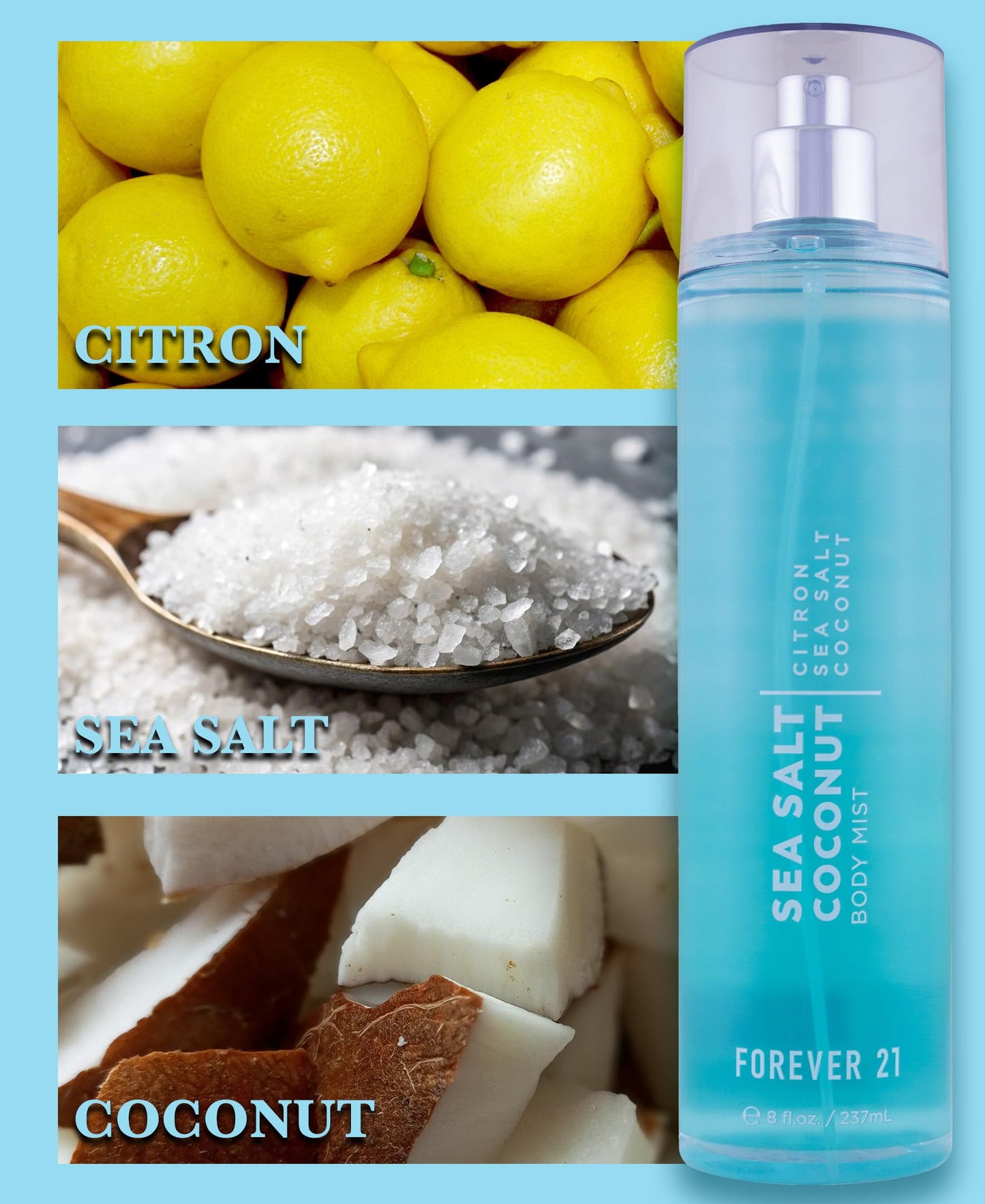 Forever 21 Sea Salt Coconut Body Mist, 8 fl. oz.