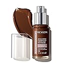 Revlon Illuminance Skin-Caring Liquid Foundation, Hyaluronic Acid, Hydrating and Nourishing Formula with Medium Coverage, 613 Honey Java, 1 fl oz