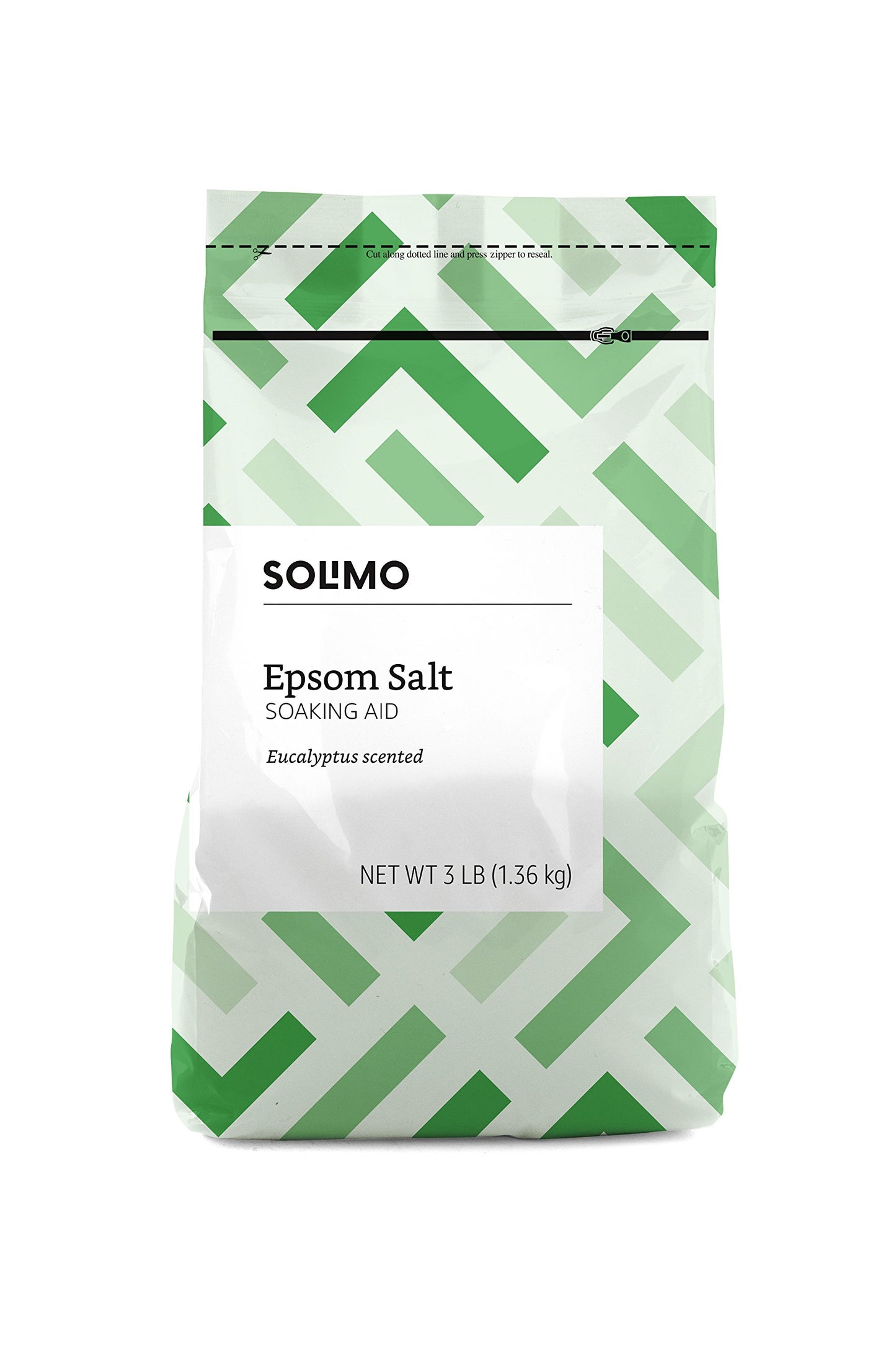 Amazon Basics Epsom Salt Soaking Aid, Eucalyptus Scented, 3 Pound (Previously Solimo) Beauty and Personal Care Amazon Basics