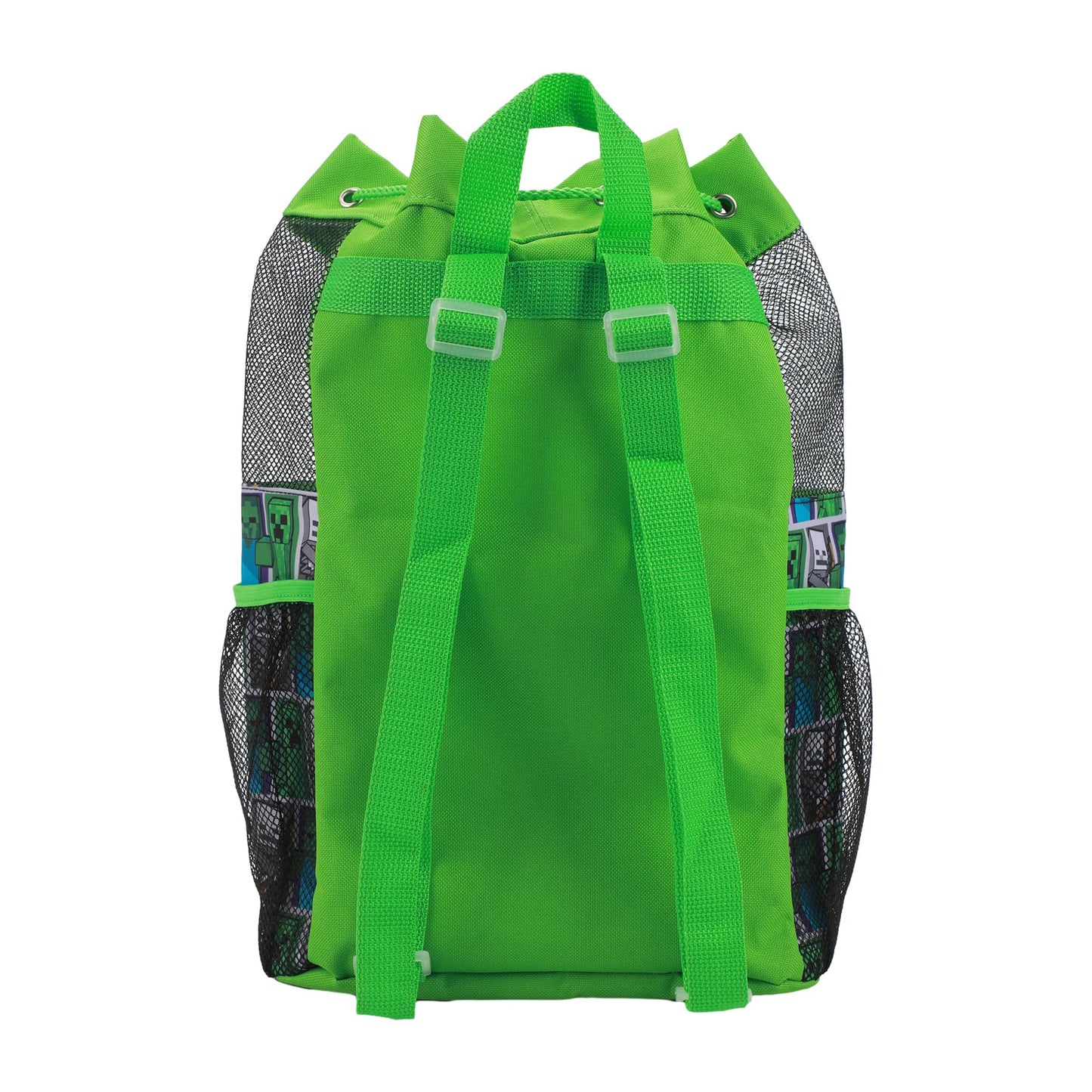 Minecraft Creeper 3-Piece Green Swim Beach Backpack Set