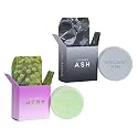 Exfoliating Bars of Soap From Natural Ingredients, Assorted Scents - Icelandic Volcanic Ash and Angelica Herb, Set of 2, 4.3 Ounce Each