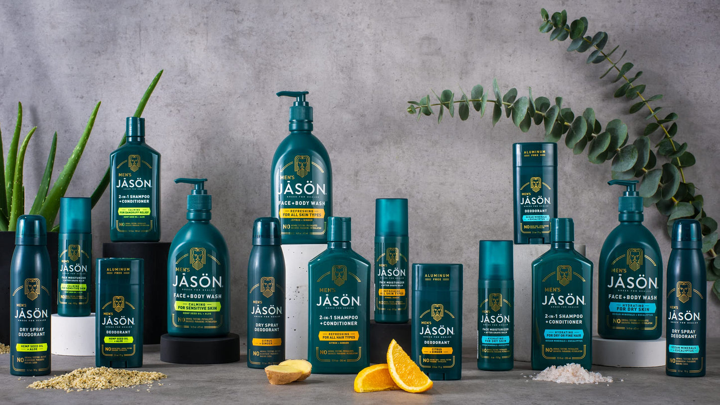 Jason Men's Calming 2-in-1 Face and Body Wash, 16 oz Beauty & Personal Care JASON