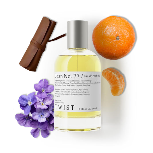 Twist Jean No. 77 - Eau De Parfum Inspired by D. Fahrenh. Long-Lasting Perfume For Men, Paraben Free, Vegan, Clean Ingredients, Fragrance - Spray 100 Beauty & Personal Care HOUSE OF TWIST