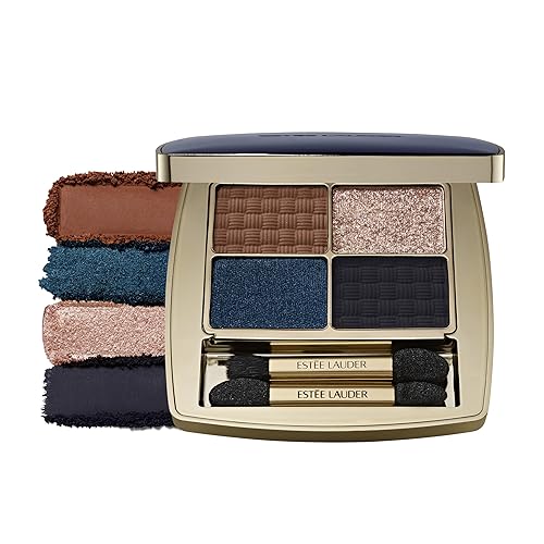 Estée Lauder The Essential Eyeshadow Quad Long-Lasting Palette | Shape, Sculpt, Magnify, Poolside, 0.14 Ounce