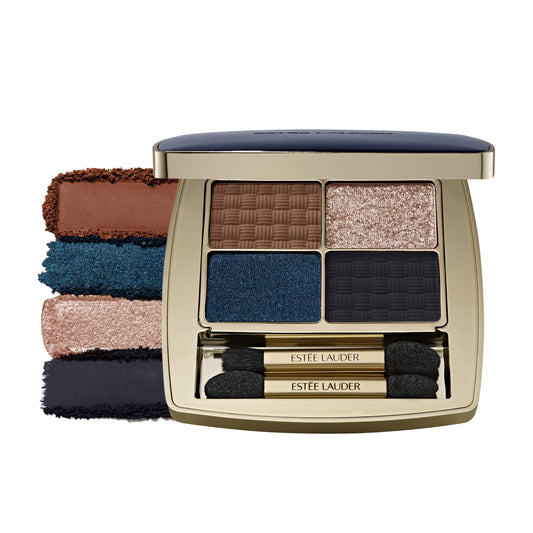 Estée Lauder The Essential Eyeshadow Quad Long-Lasting Palette | Shape, Sculpt, Magnify, Poolside, 0.14 Ounce