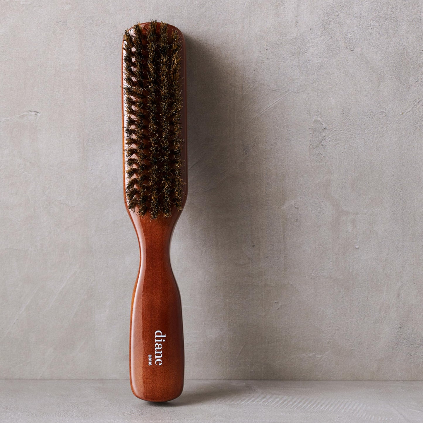 Diane Premium 100% Boar Bristle Styling Brush for Men and Barbers - Medium Bristles for Thick Coarse Hair - Use for Detangling, Smoothing, Wave