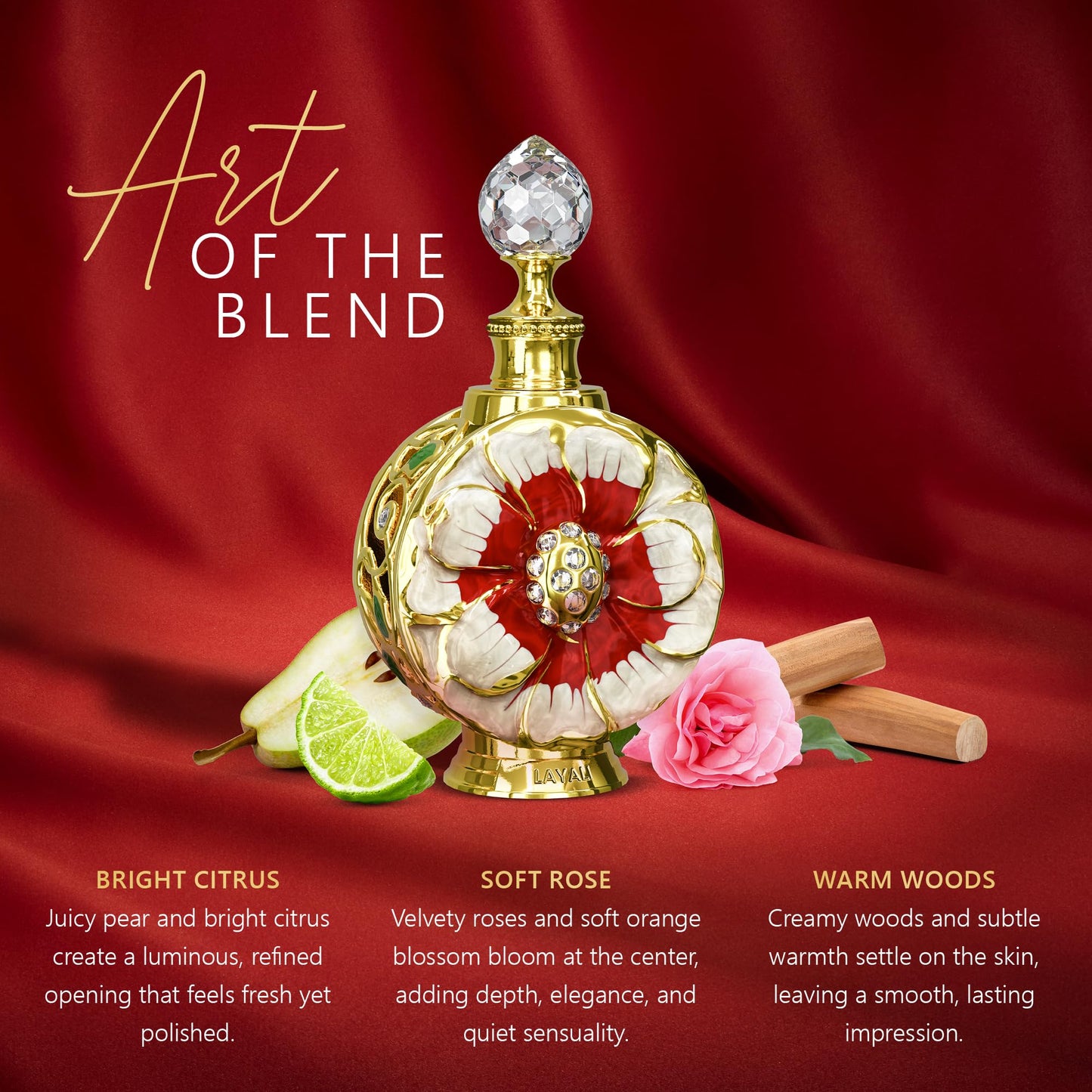 Swiss Arabian Layali Rubis - Arabian Perfume Oil Fragrance with Rose, Pear and Orange Flower - Luxury Products From Dubai - Long Lasting & Addictive Beauty & Personal Care Swiss Arabian