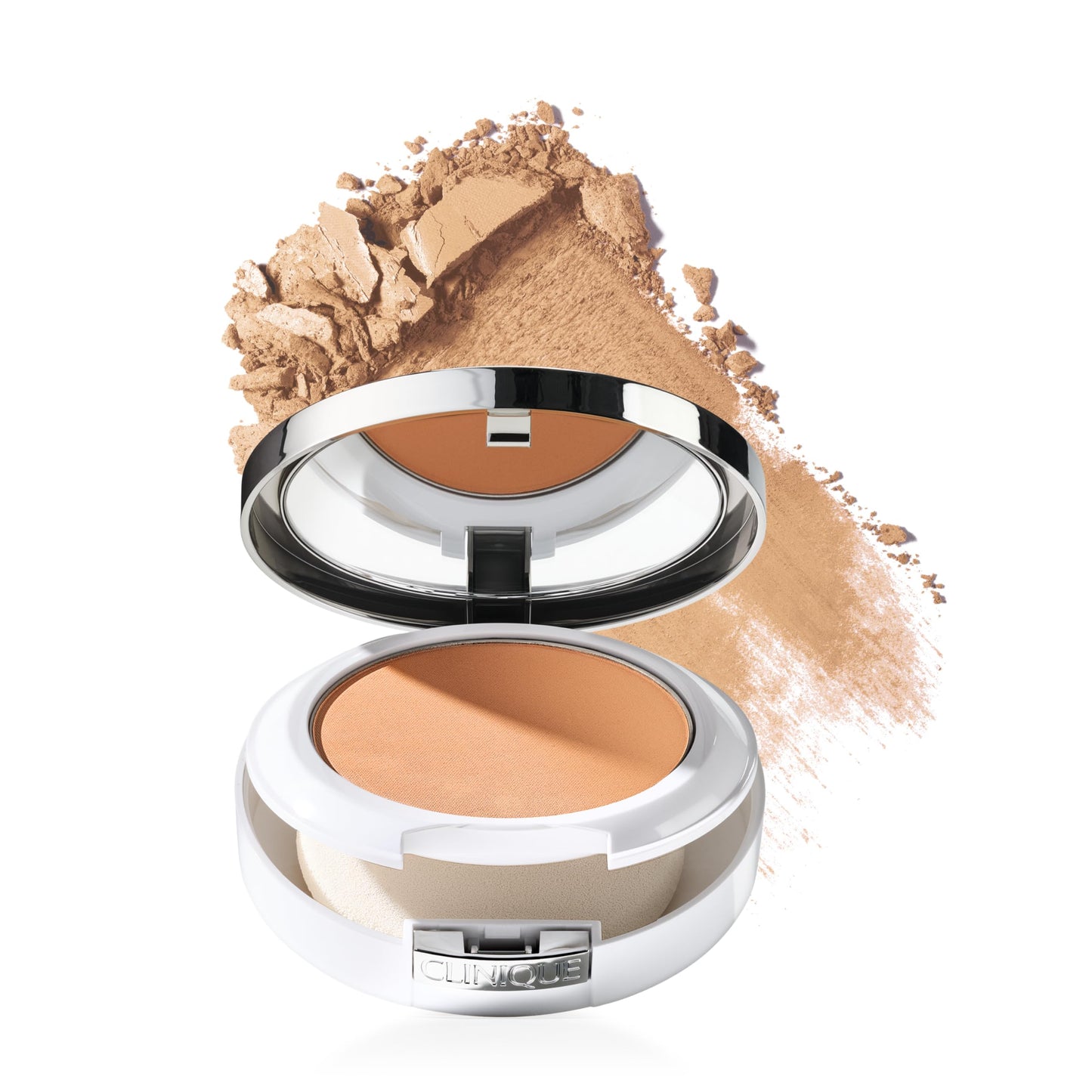 Clinique Beyond Perfecting Powder Lightweight Full Coverage Foundation + Concealer For Dry Combination to Oily Skin Types, Golden Neutral, 0.51 Ounce