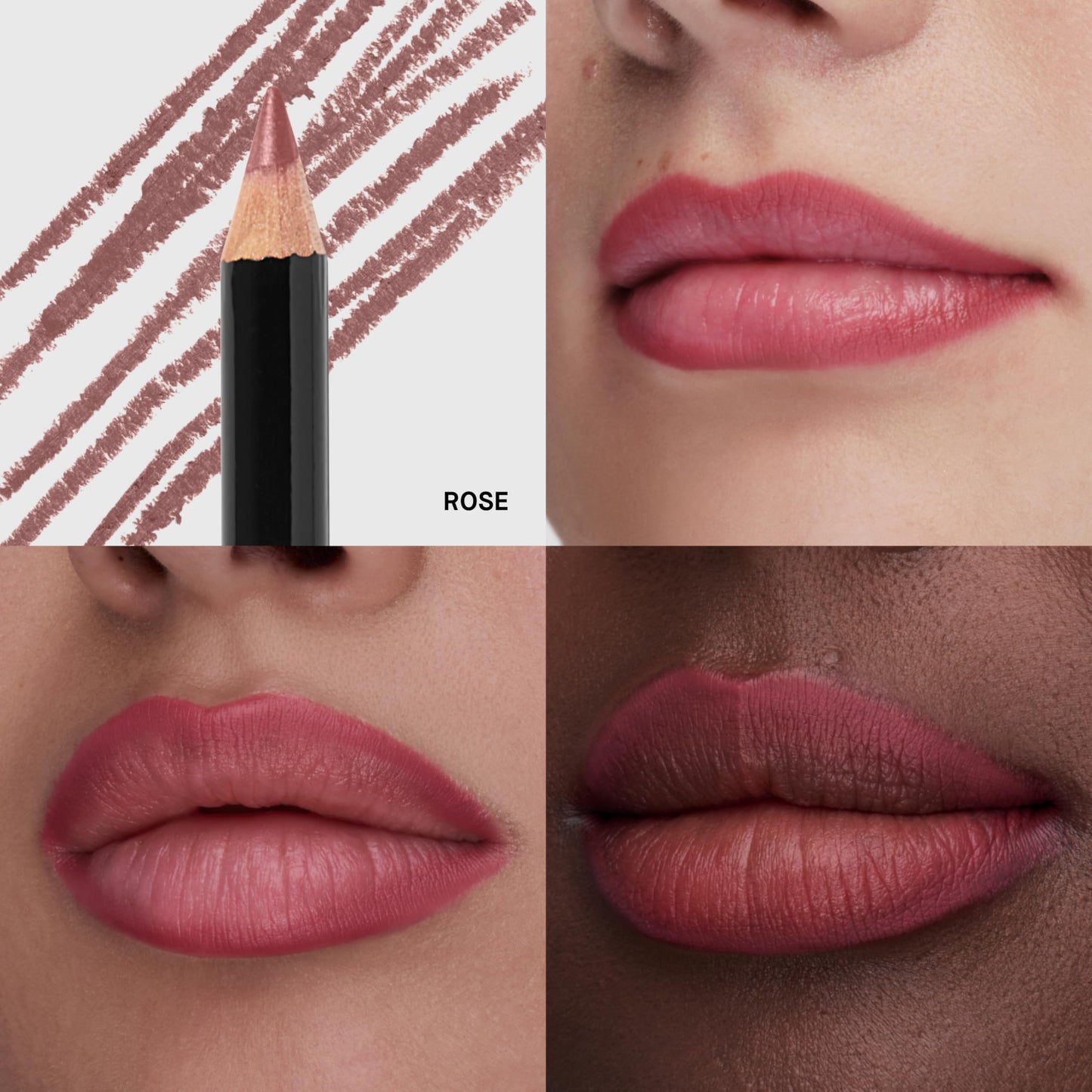 Bobbi Brown Lip Pencil | Velvety & Creamy Lip Liner for Natural-Looking Definition, 0.04 Ounce, Rose
