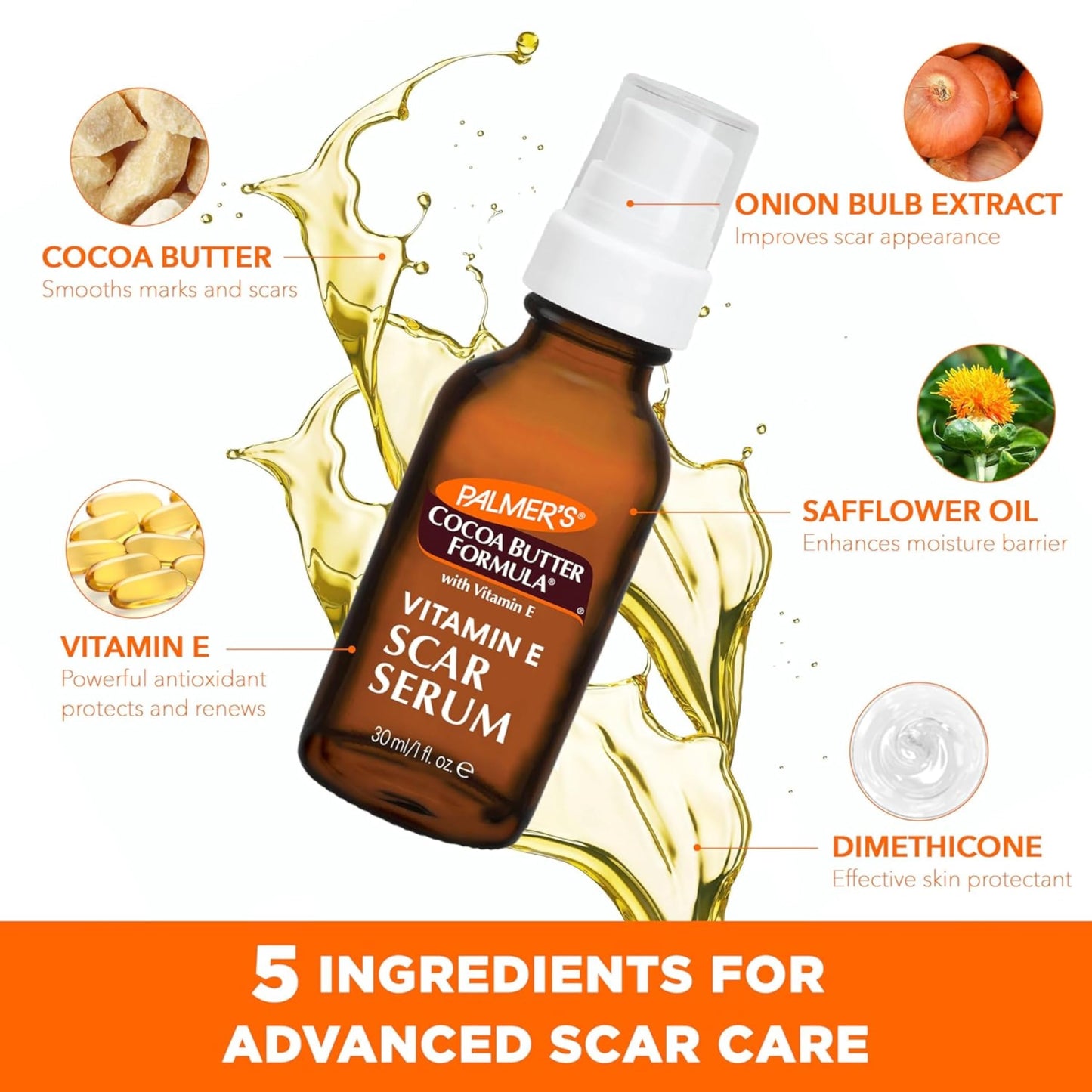 Palmer's Cocoa Butter Formula Scar Serum 1 oz (Pack of 6)