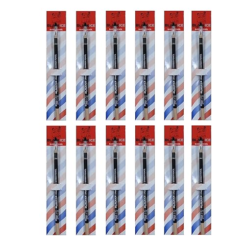 Black Ice Spray Barber Pencil (Tan) - 12 Pieces, Tool can be Used for Making Distinctive Beard, Mustache and Eyebrow Arches, Color:Tan, Pencil to Fill