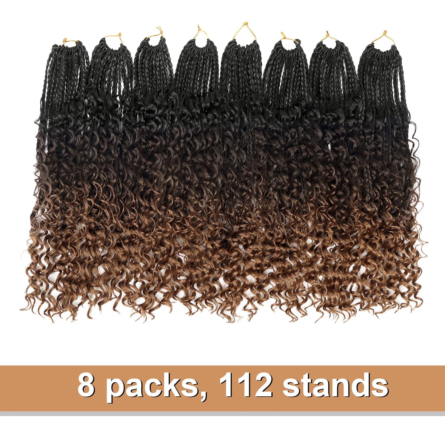 Goddess Box Braids Crochet Hair With Curly Ends 16 Inch Bohomian Box Braids Crochet Braids 8 Packs 3X Crochet Braids Synthetic Braiding Hair Extension Beauty and Personal Care Diha