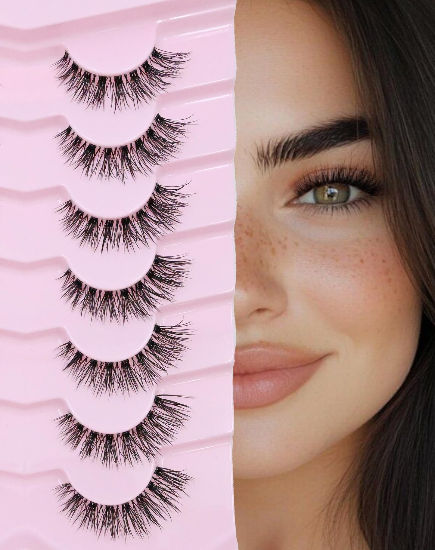 Ukrizi False Eyelashes Cat Eye Lashes Wispy Lashes Fake Lashes Natural Lashes Fake Eyelashes Natural Eyelashes Mink Lashes K4 Beauty and Personal Care Ukrizi Default Title