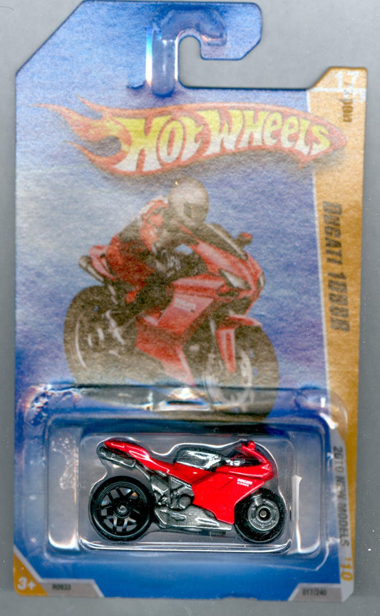 Hot Wheels 2010-017 Ducati 1098R New Models 17/44 RED 1:64 Scale