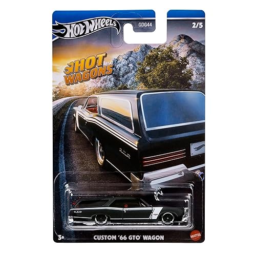 Hot Wheels Hot Wagons Custom '66 Pontiac GTO Wagon (Black)