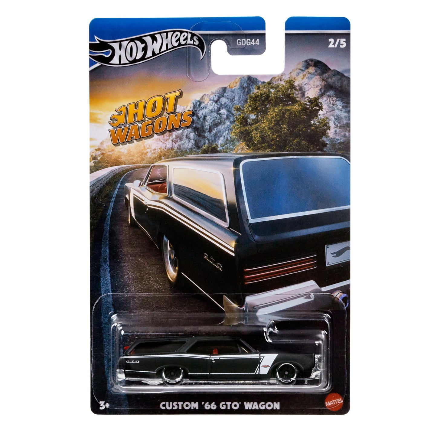 Hot Wheels Hot Wagons Custom '66 Pontiac GTO Wagon (Black)
