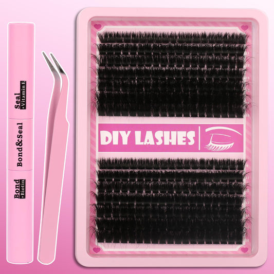 Gmagictobo Lash Clusters C Curl Lash Clusters Kit Lashes Clusters 280 Pcs Individual Eyelash Clusters DIY Lash Extension Kit for Self Application Beauty and Personal Care Gmagictobo Default Title