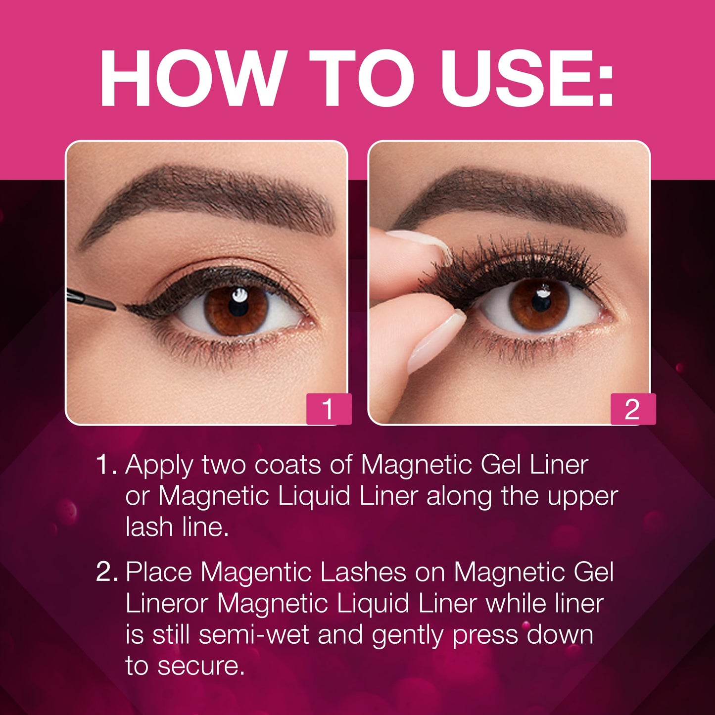 Ardell Magnetic Eyelashes Faux Mink False Eyelashes 817 - No Glue Needed Lashes Magnetic Lashes with Natural Look Wispy Volume, 1 Pack