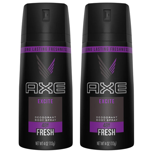 AXE Body Spray for Men, Excite, 4 Ounce (Pack of 2) Beauty and Personal Care AXE