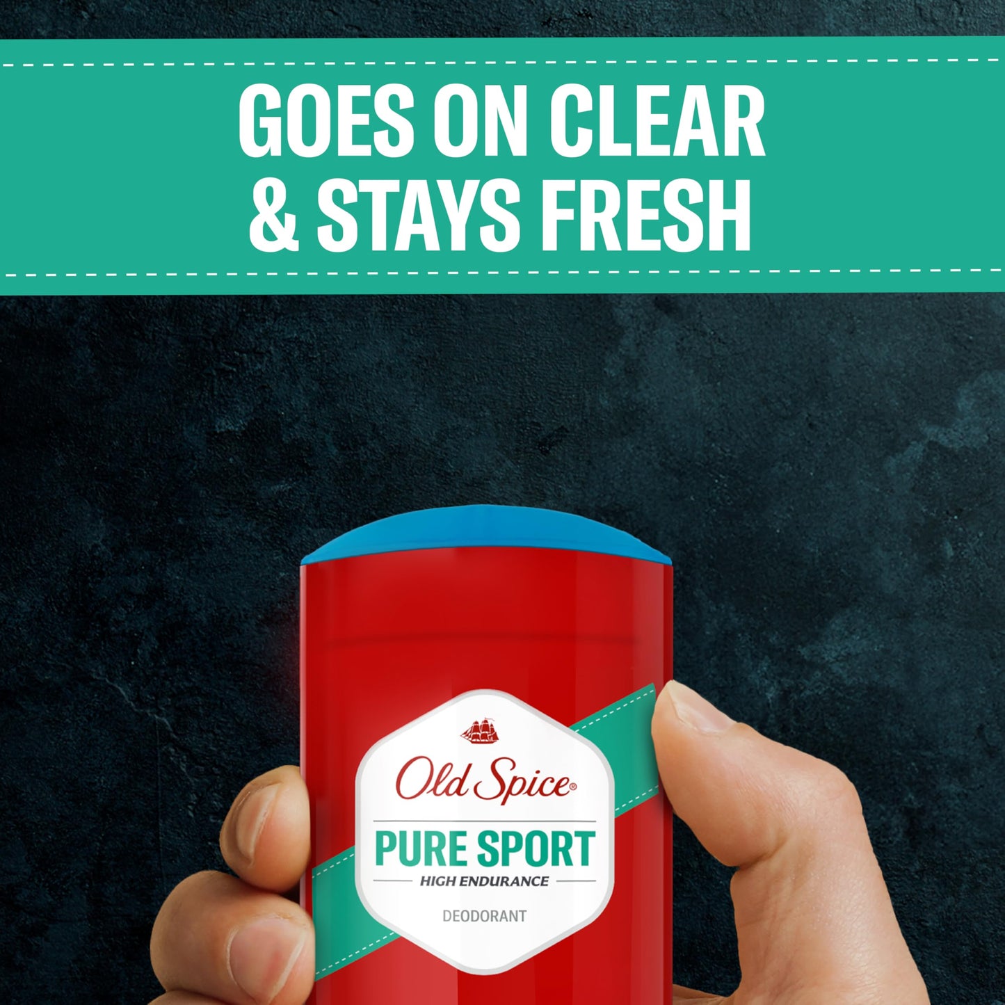Old Spice Aluminum Free Deodorant For Men, High Endurance, 24/7 Sweat Defense & Odor Protection, 24/7 Freshness & Lasting Scent, Pure Sport Scent