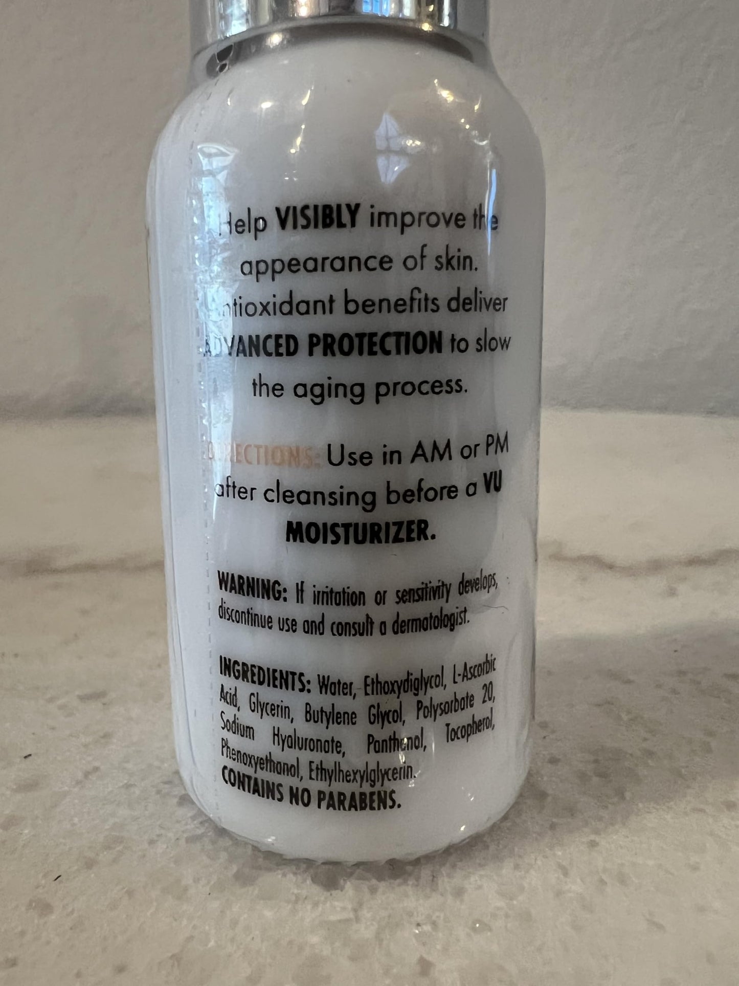 VU Skin Vitamin C & E Serum with Ferulic Acid - Hydrating Anti-Aging Facial Moisturizer & Dark Spot Corrector for Women and Men (1 oz)