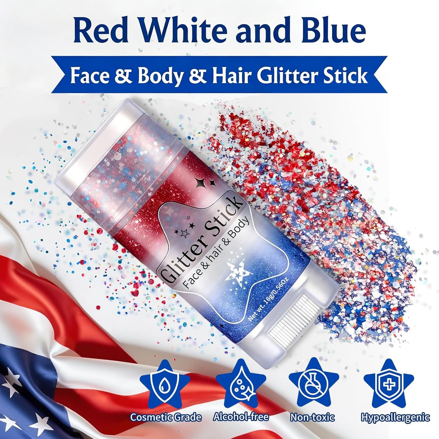 AROIC 14 Pcs Body Glitter - 7 Colors Mermaid Fairy Sparkle Makeup, Face & Hair Glitter Gel for Women Match with Mermaid Costume, Concerts Rave Beauty and Personal Care AROIC