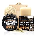 Viori Native Essence Shampoo and Conditioner Bar Set and Bamboo Holder - Made with Rice Water for Hair Growth - Handcrafted Sulfate Free Shampoo