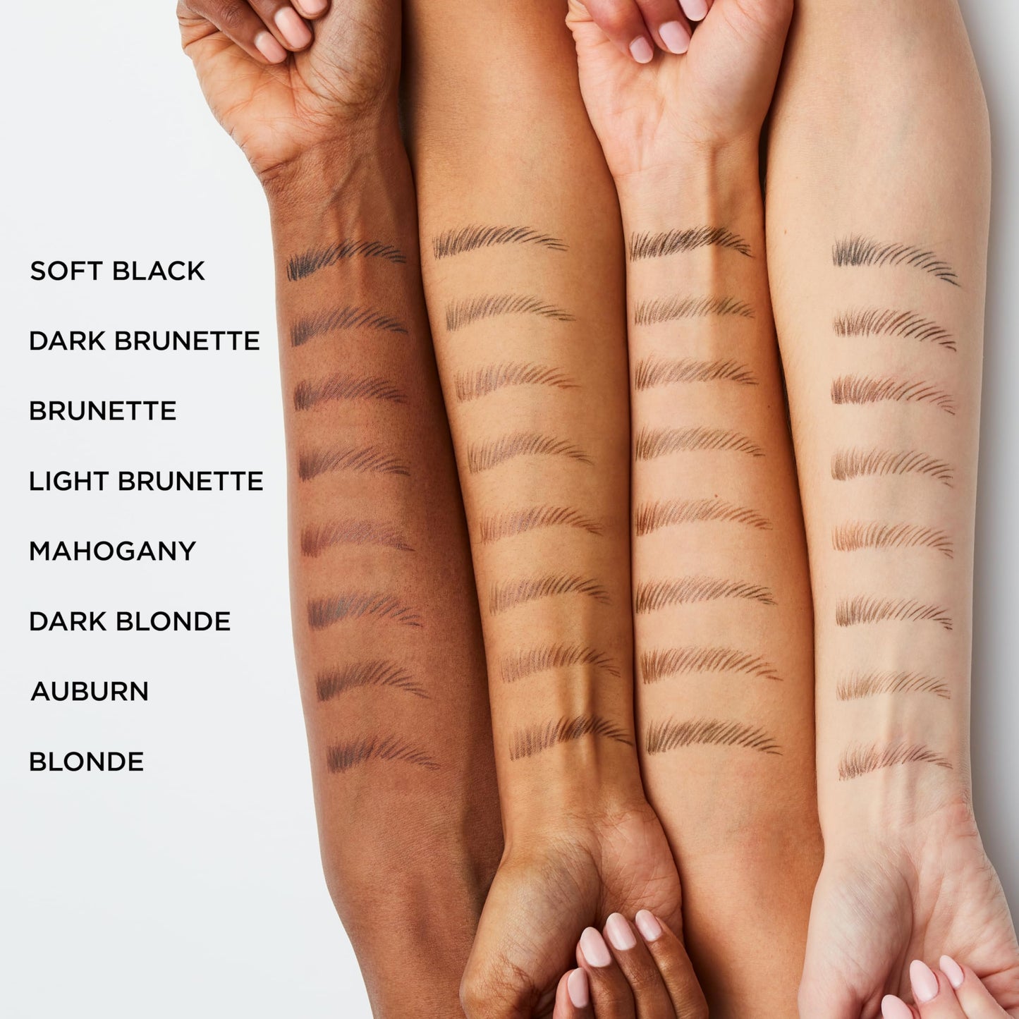 L'Oreal Paris Faux Brow, Hair-Like, Filling Eyebrow Pen with Double-Brush Tip, Fast & Precise Eyebrow Makeup, Soft Black, 0.04 Fl Oz