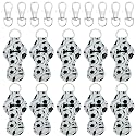 allydrew 10 Pack Chapstick Holder Keychain, Keyring for Lip Balm Lip Gloss Lipstick with 10 Pieces Metal Keyring Clasps, Soccer