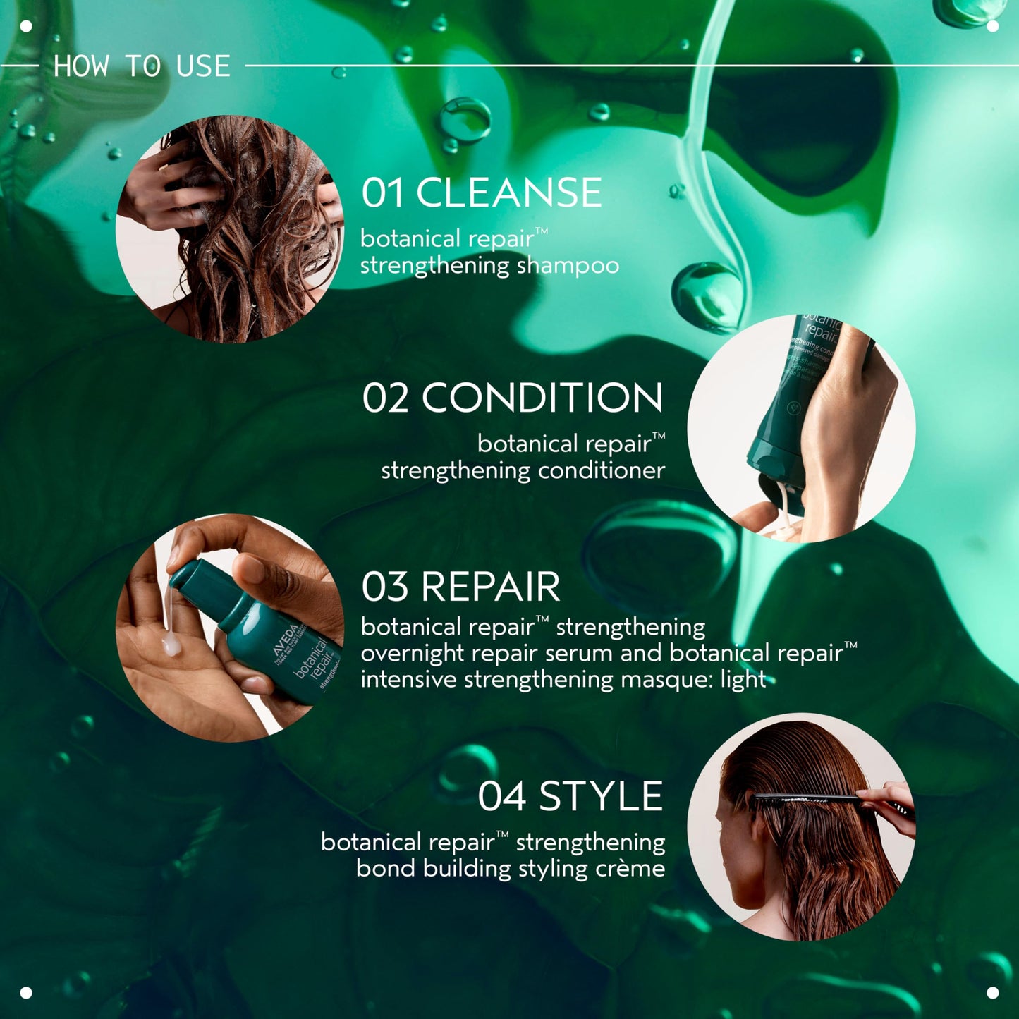Aveda Botanical Repair Strengthening Shampoo & Conditioner Set | Strengthens & Repairs Damaged Hair | Helps Prevent Breakage | Bond-Building |