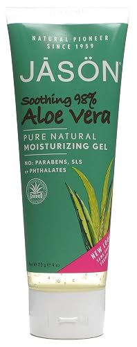 Jason Pure Natural Moisturizing Gel, Soothing Aloe Vera, 4 Ounce